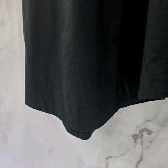 J Jill Shirt Women XS Black Long Sleeve Poplin Assymetric Tunic Button Back - Picture 9 of 11